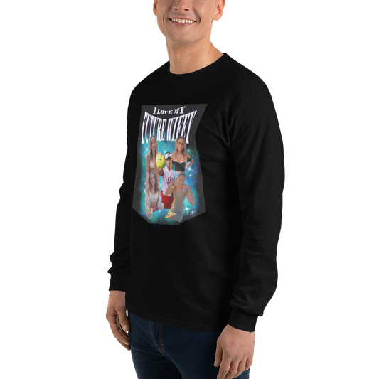 Custom I Love My Wife/Future Wife/Girlfriend Long Sleeve Shirt
