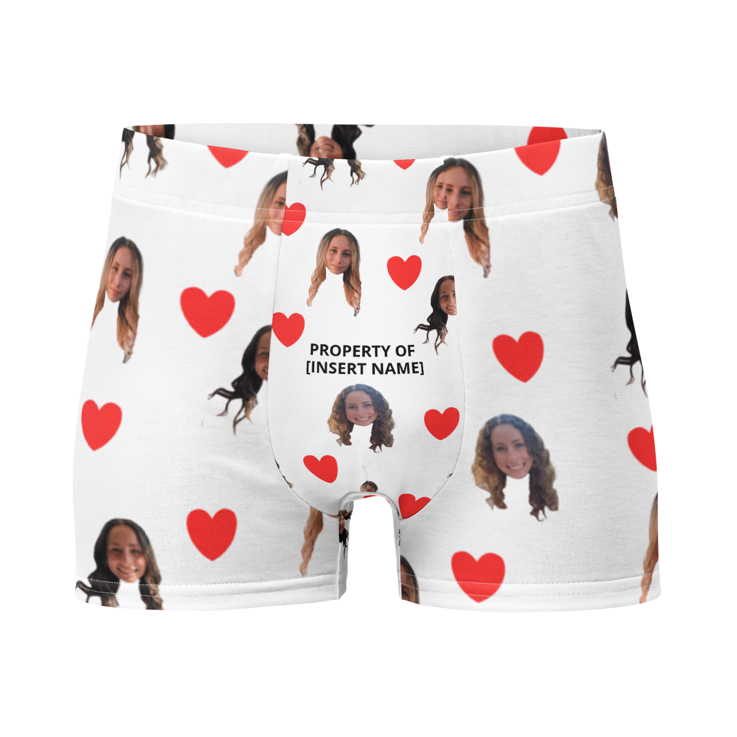 Custom Heart & Face Boxers