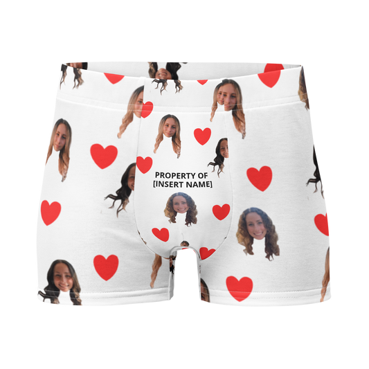 Custom Heart & Face Boxers