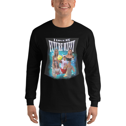Custom I Love My Wife/Future Wife/Girlfriend Long Sleeve Shirt