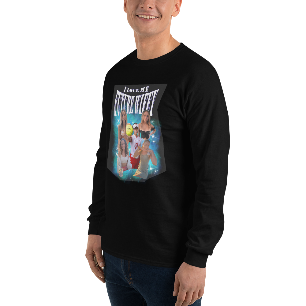 Custom I Love My Wife/Future Wife/Girlfriend Long Sleeve Shirt