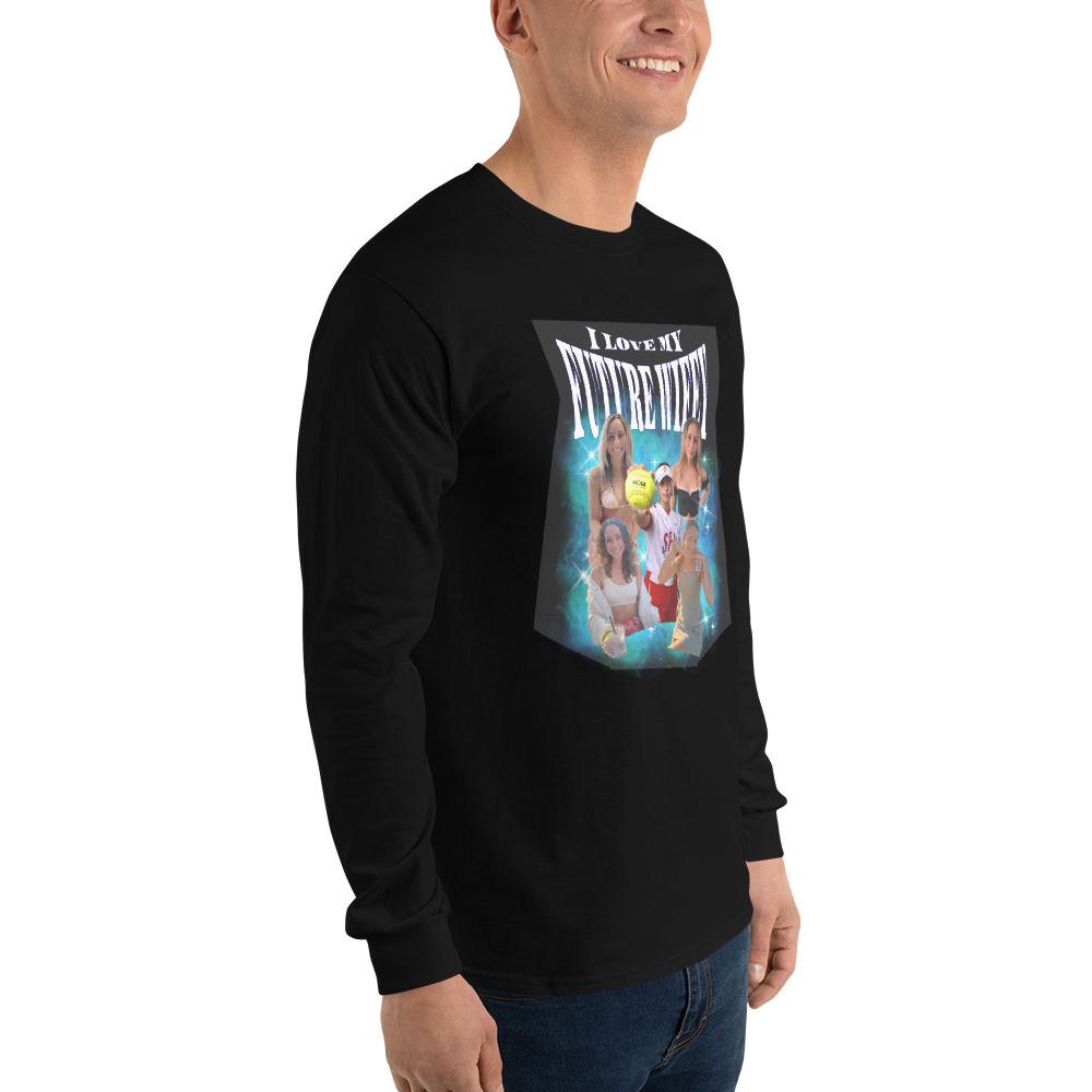 Custom I Love My Wife/Future Wife/Girlfriend Long Sleeve Shirt